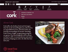 Tablet Screenshot of corkwineandgrille.com